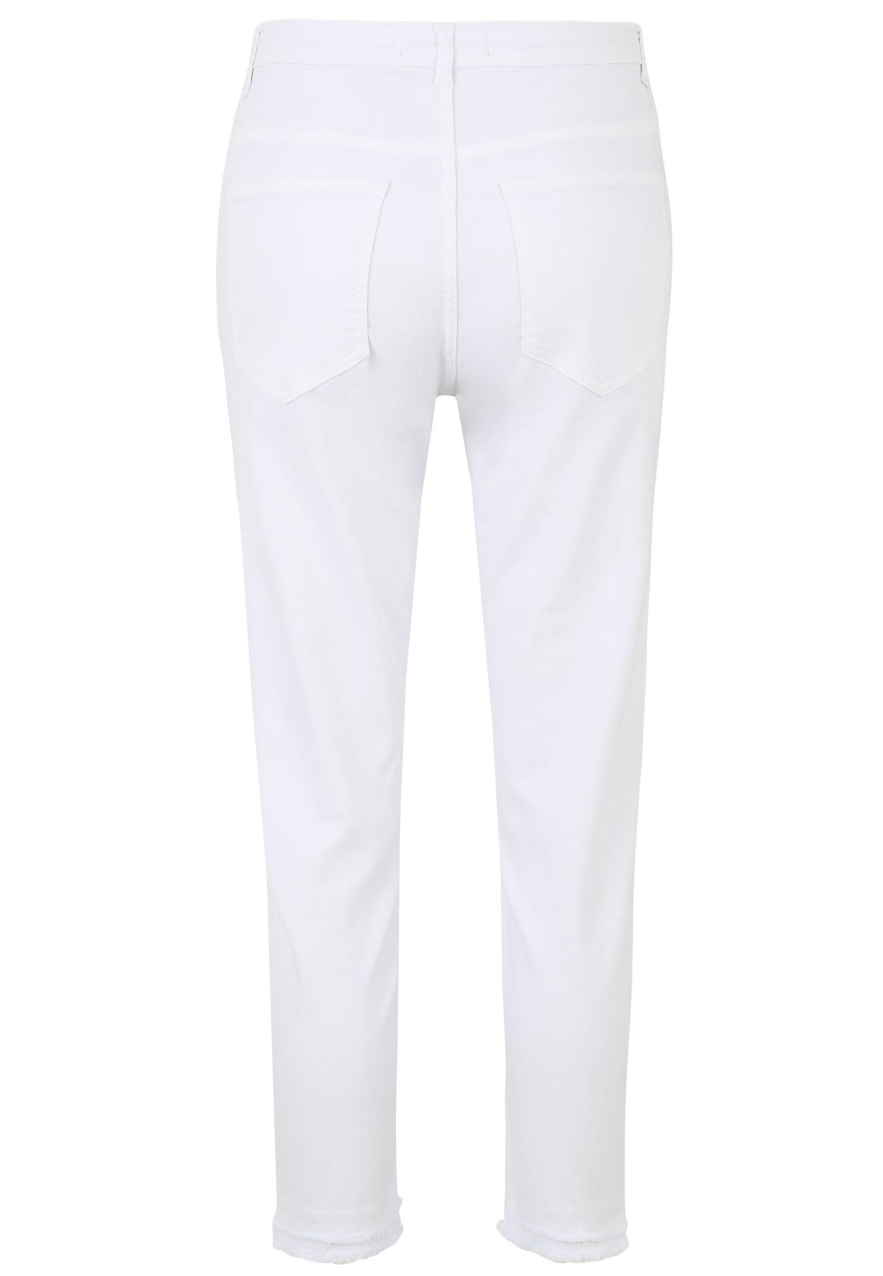 Doris Streich Slim‑Fit Jeans in Weiß mit Detailstickerei – Bild 2