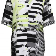 Doris Streich V-Neck Shirt mit modernem Streifen-Design
