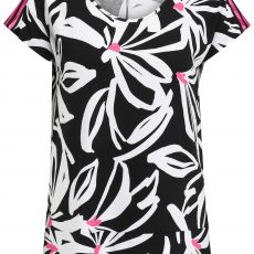 Doris Streich Statement-Shirt mit modernem Flower-Design