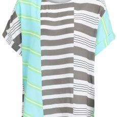Doris Streich Shirt mit Colorblock- & Streifen-Design