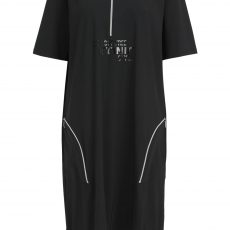 Sportives Black Dress mit Zipper‑Detail