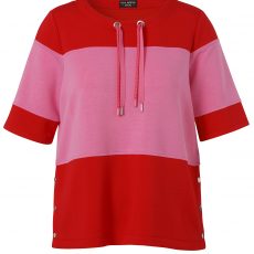 Via Appia Due Shirt mit sportivem Tunnelzug & Colorblock