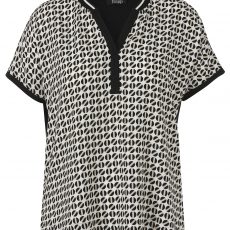 Frapp Easy-Fit Shirt mit V-Ausschnitt