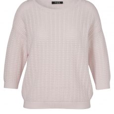 Frapp Strukturstrick‑Pullover in Soft Rosé