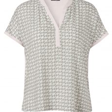Frapp Luftiges V-Ausschnitt Shirt im Graphic-Style
