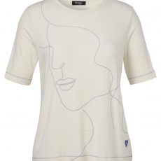 Frapp Graphic Tee – Abstraktes Face-Design für einen stilvollen Look