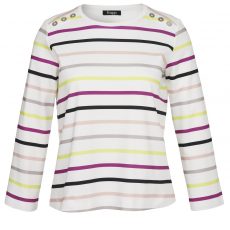 Frapp Color-Stripe Pullover – Trendiger Look mit Details